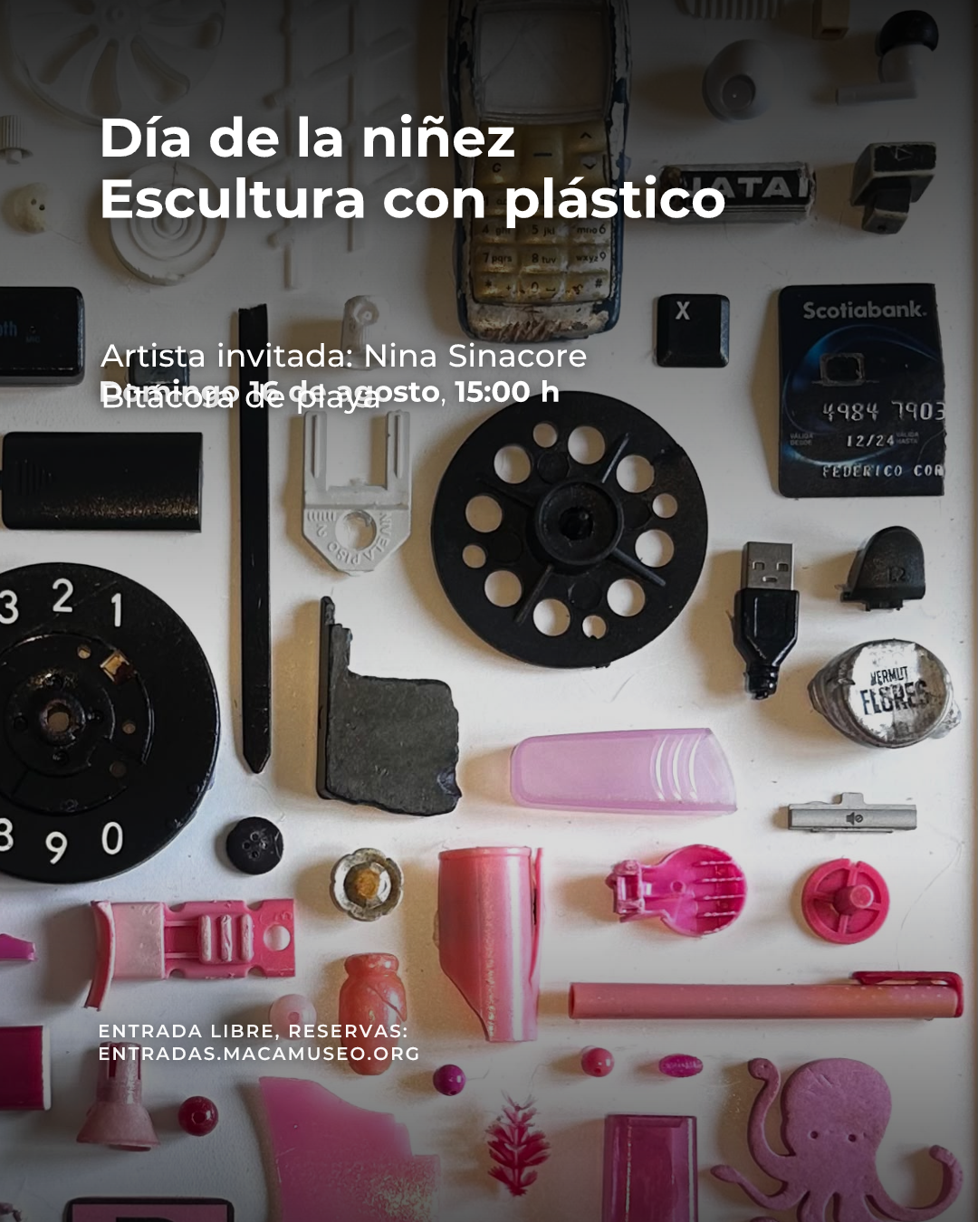Día de la niñez - Escultura con plástico